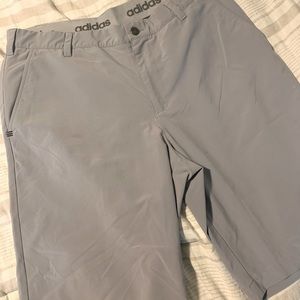Adidas grey golf shorts